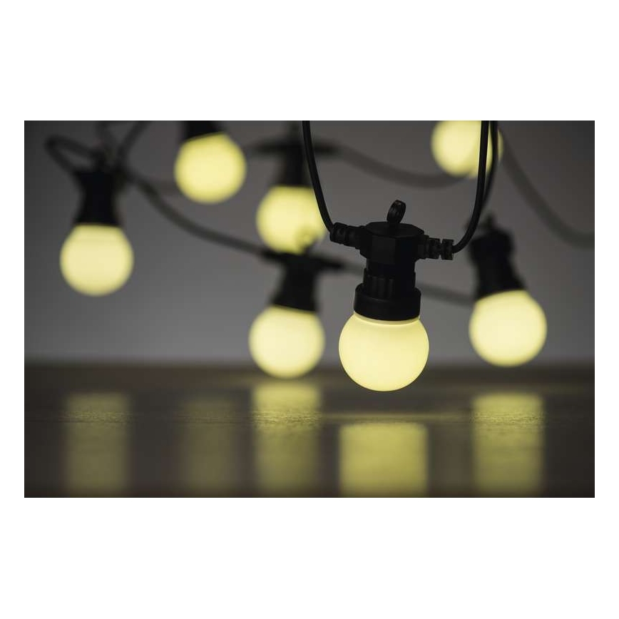 LED Екстериорни декоративни лампички 10xLED/10м IP44 бели