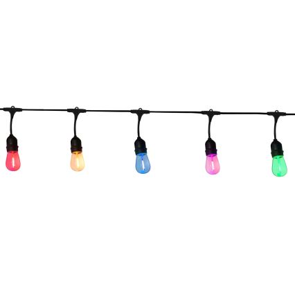 LED Екстериорни декоративни лампички PARTY NEON 7,6 м 10xE27/0,6W/36V IP44