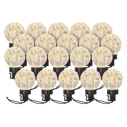 LED Екстериорни декоративни лампички 20xLED/12,6 м IP44 топло бял
