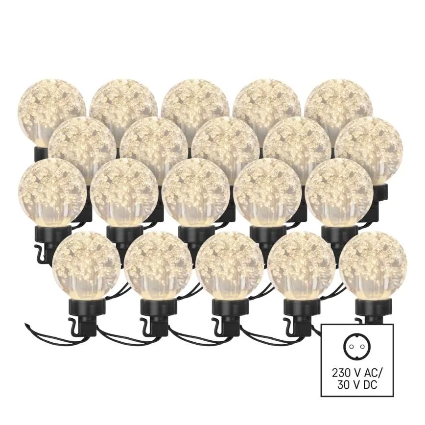 LED Екстериорни декоративни лампички 20xLED/12,6 м IP44 топло бял