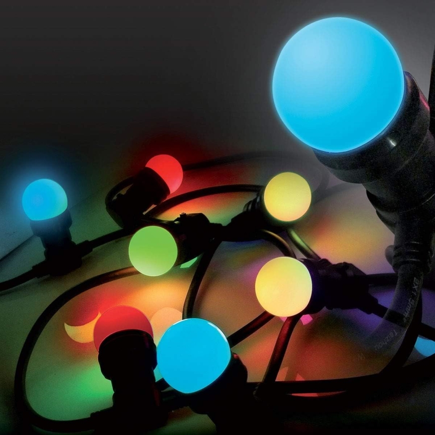 LED Екстериорни лампички EASY CONNECT 8xE27 5m IP44 многоцветен