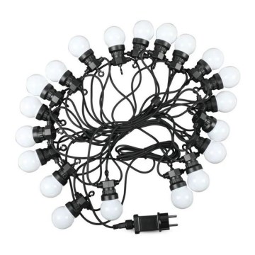 LED Екстериорни лампички STRING 10м 20xLED/0,5W/24/230V 3000K IP44