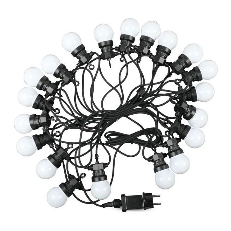 LED Екстериорни лампички STRING 10м 20xLED/0,5W/24/230V 3000K IP44