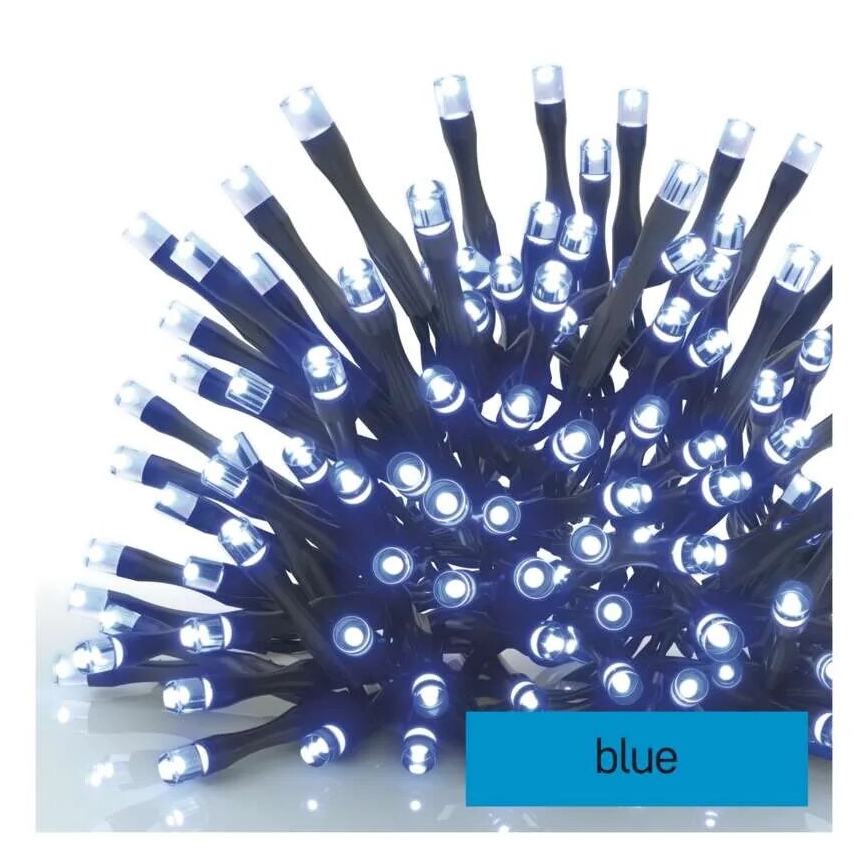 LED Екстериорни Коледни лампички 100xLED/10m IP44 син