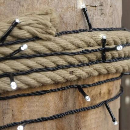 LED Екстериорни Коледни лампички 100xLED/10m IP44 студено бял