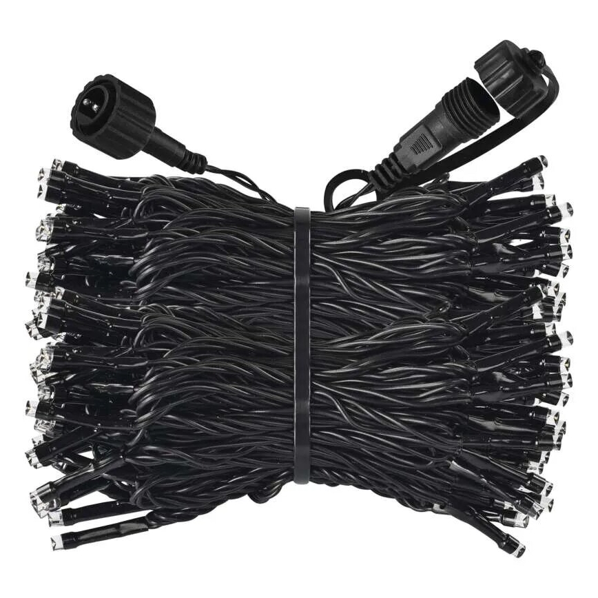 LED Екстериорни Коледни лампички 100xLED/10m IP44 студено бял