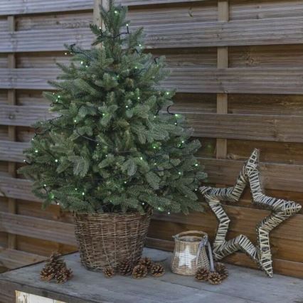 LED Екстериорни Коледни лампички 100xLED/10m IP44 зелен