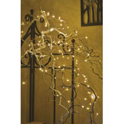 LED Екстериорни Коледни лампички 100xLED/15м IP44 топло бяло