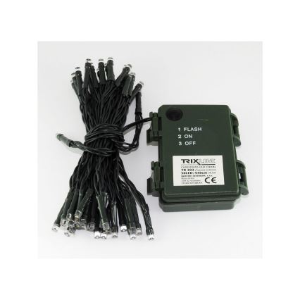 LED Екстериорни Коледни лампички 100xLED/2 функции/3xAA 10,8м IP44 топло бяло