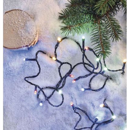 LED Екстериорни Коледни лампички 120xLED/8 режима 17м IP44 многоцветни