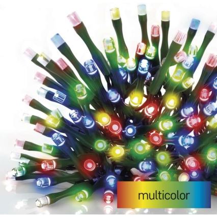 LED Екстериорни Коледни лампички 120xLED/8 режима 17м IP44 многоцветни