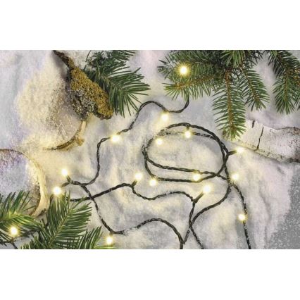 LED Екстериорни Коледни лампички 120xLED/8 режима 17м IP44 топло бяло