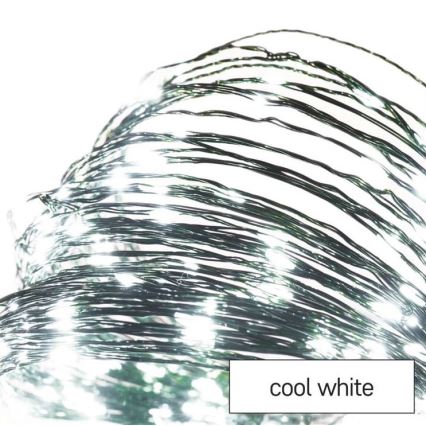 LED Екстериорни Коледни лампички 150xLED/20м IP44 студено бяло