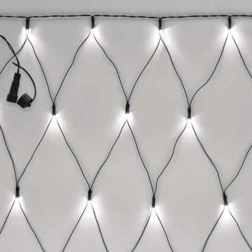 LED Екстериорни Коледни лампички 160xLED/2x1,5m IP44 студено бял