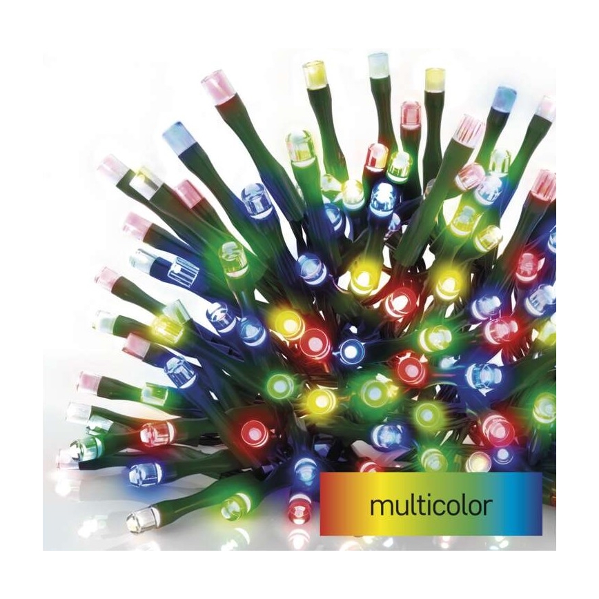 LED Екстериорни Коледни лампички 180xLED/23м IP44 многоцветни