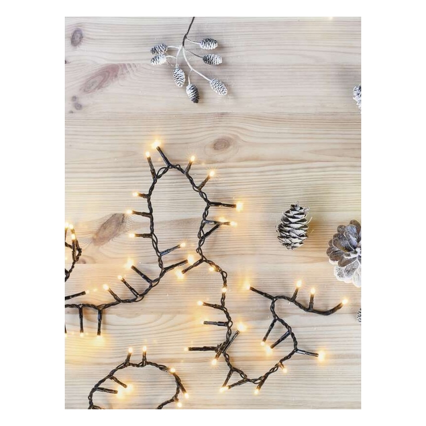 LED Екстериорни Коледни лампички 300xLED/11м IP44 винтидж