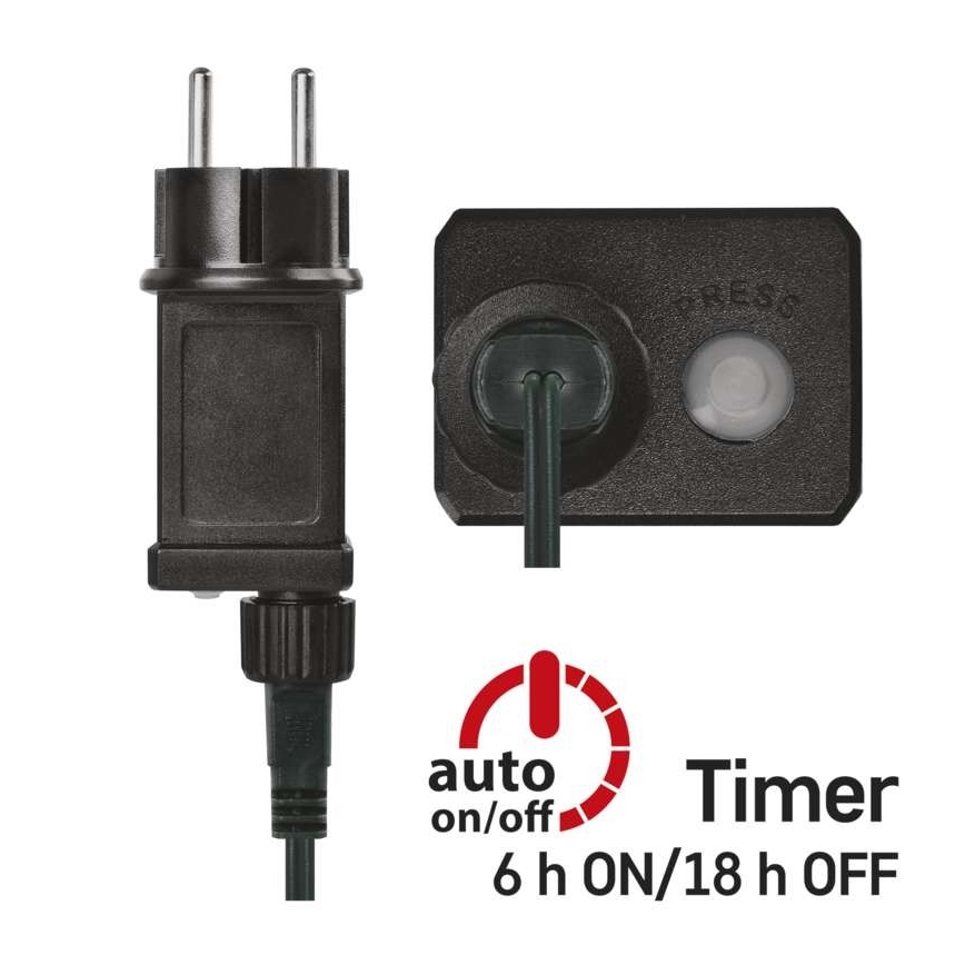 LED Екстериорни Коледни лампички 300xLED/11м IP44 винтидж