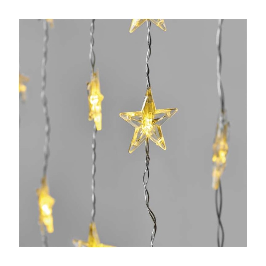 LED Екстериорни Коледни лампички 30xLED/3,9м IP44 звезди