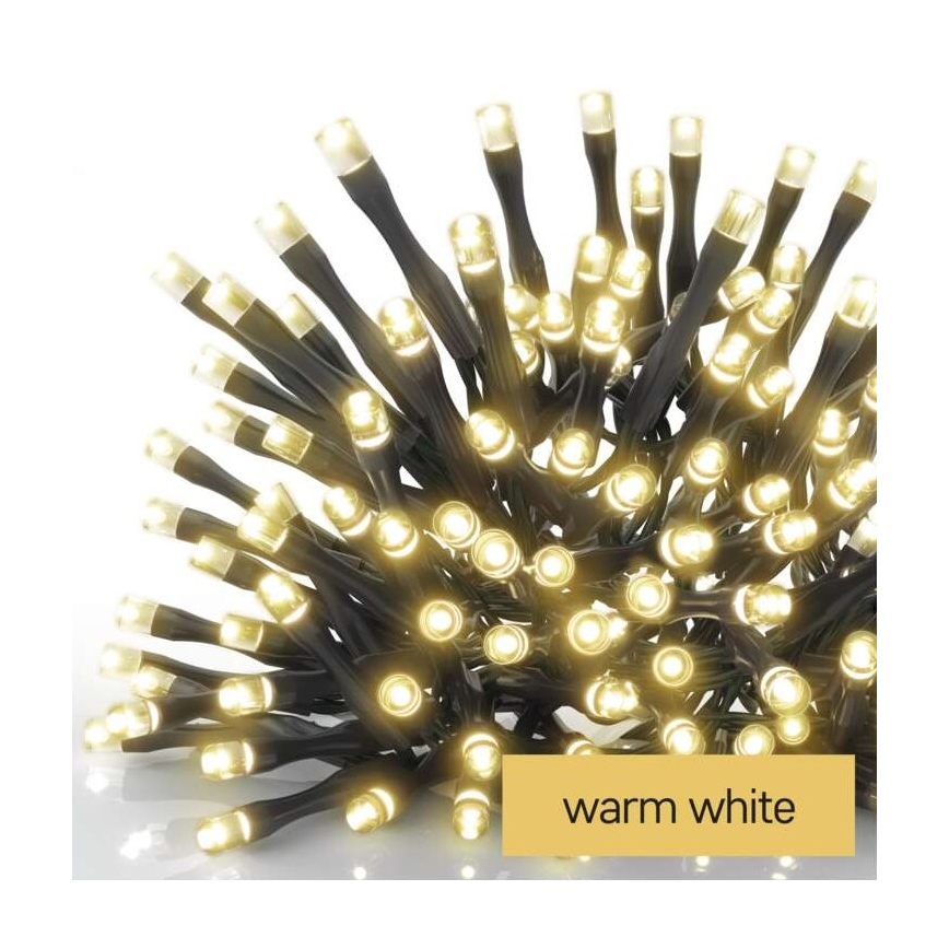 LED Екстериорни Коледни лампички 40xLED/3,3м IP44 топло бели