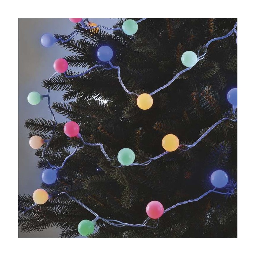 LED Екстериорни Коледни лампички 40xLED/9м IP44 многоцветни