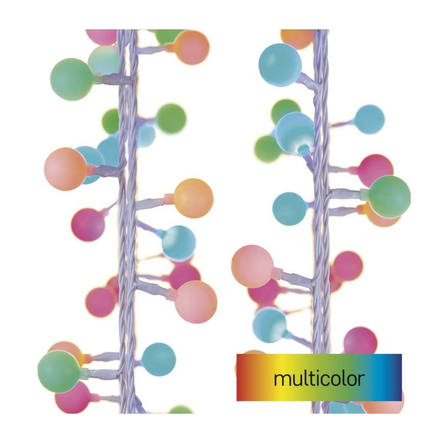 LED Екстериорни Коледни лампички 40xLED/9м IP44 многоцветни