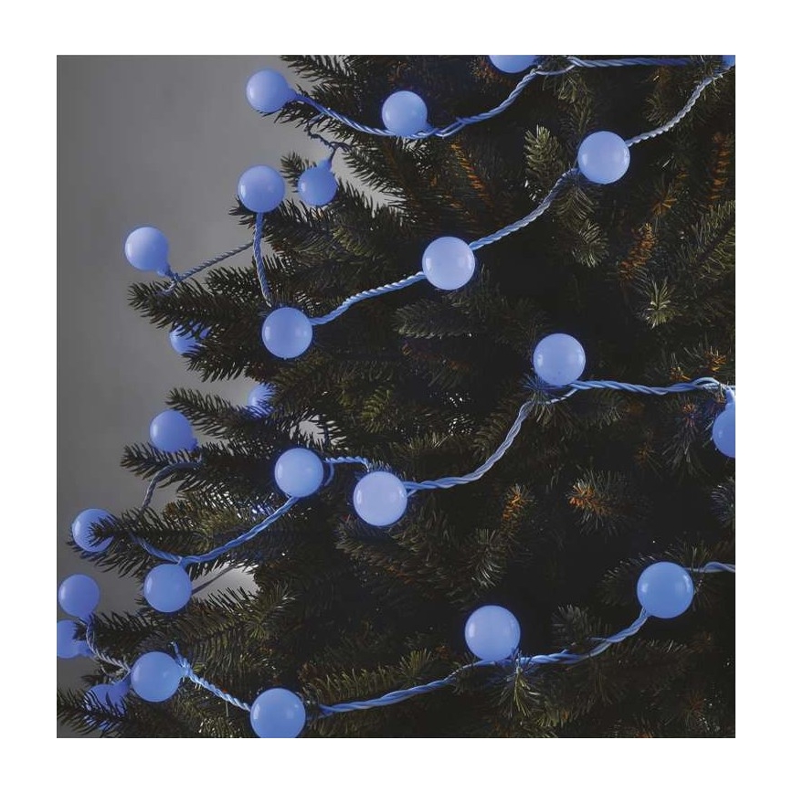 LED Екстериорни Коледни лампички 40xLED/9м IP44 сини