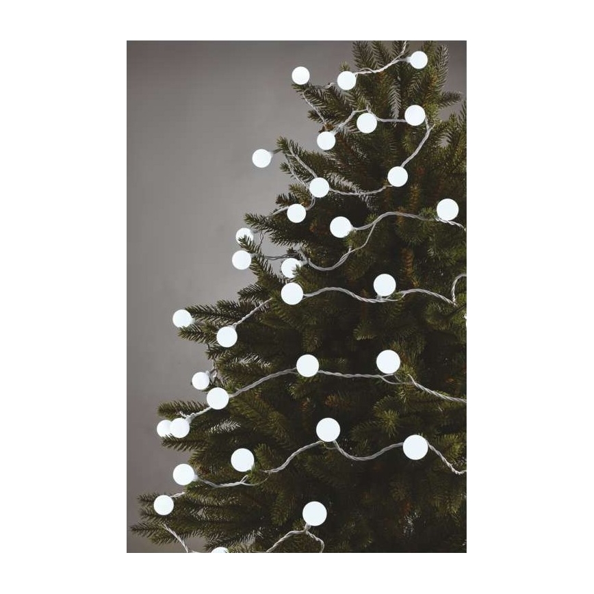 LED Екстериорни Коледни лампички 40xLED/9м IP44 студено бели