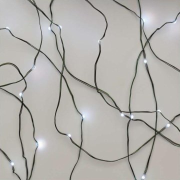 LED Екстериорни Коледни лампички 40xLED 9м IP44 студено бяло