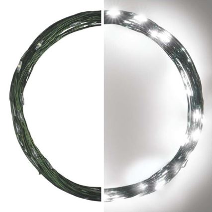 LED Екстериорни Коледни лампички 40xLED/9м IP44 студено бяло