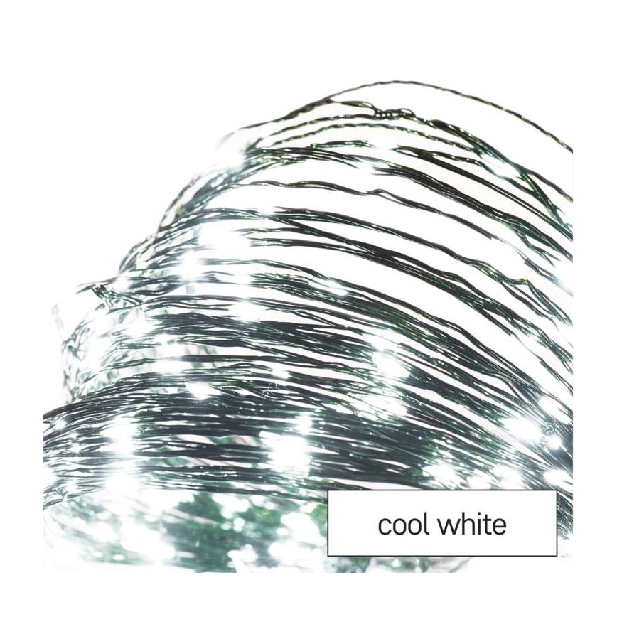 LED Екстериорни Коледни лампички 40xLED/9м IP44 студено бяло