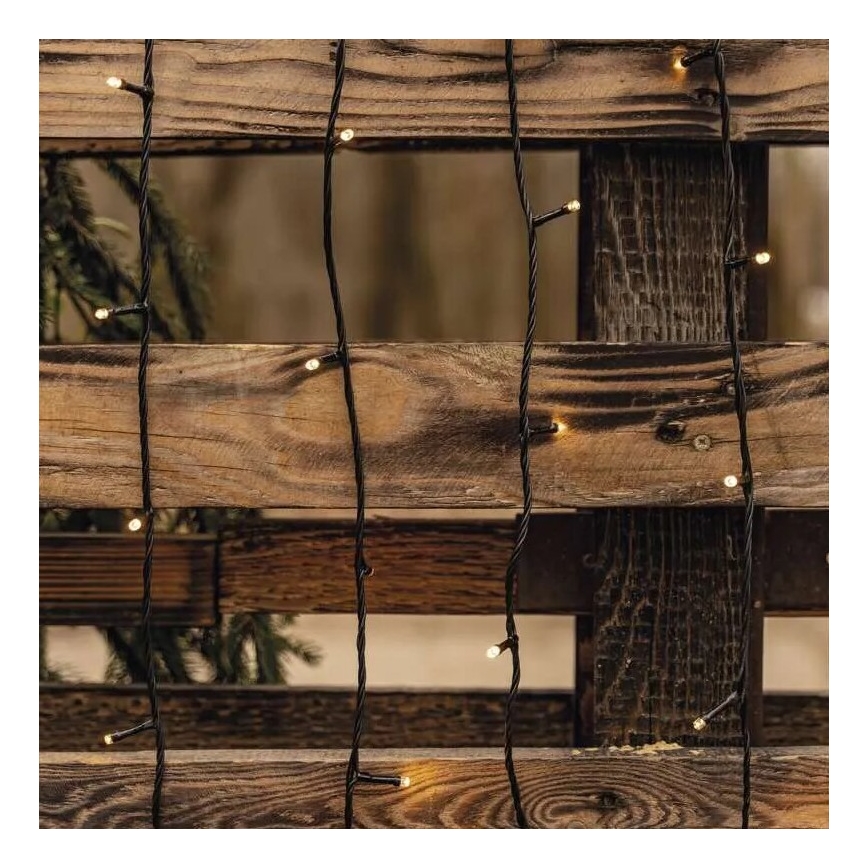 LED Екстериорни Коледни лампички 50xLED/5m IP44 топло бял