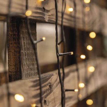 LED Екстериорни Коледни лампички 50xLED/5m IP44 топло бял