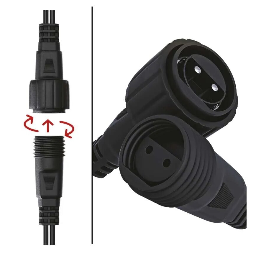 LED Екстериорни Коледни лампички 50xLED/5m IP44 топло бял