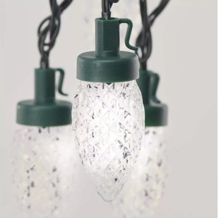 LED Екстериорни Коледни лампички 50xLED/8 функции 14,8 м IP44 студено бели