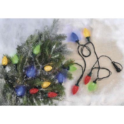 LED Екстериорни Коледни лампички 50xLED/8 режима 14,8м IP44 многоцветни