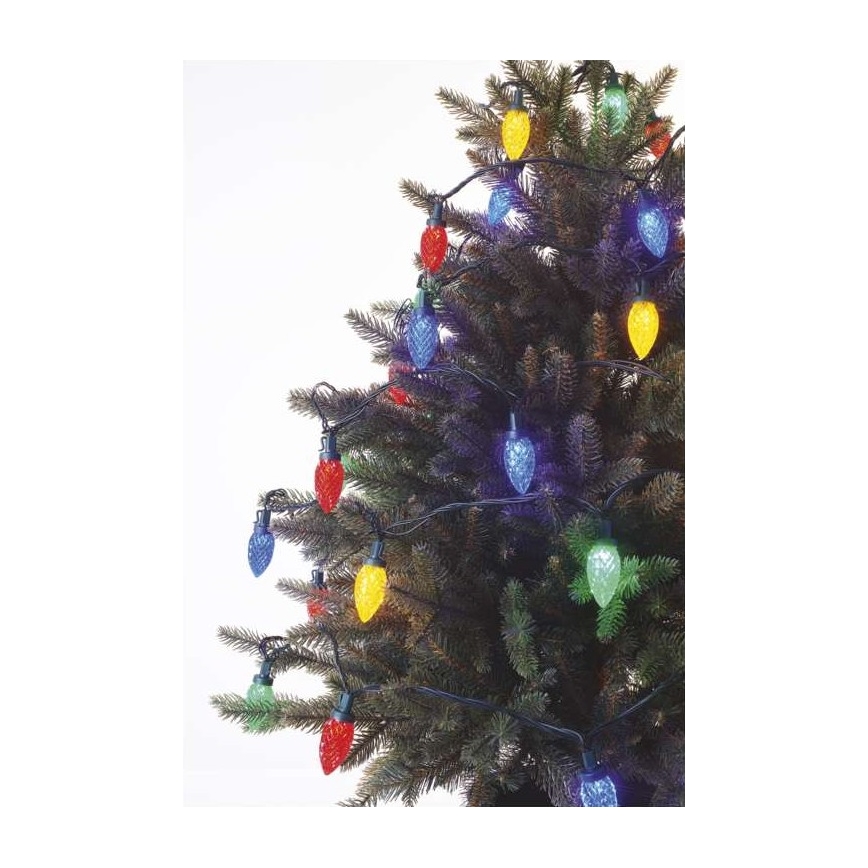 LED Екстериорни Коледни лампички 50xLED/8 режима 14,8м IP44 многоцветни