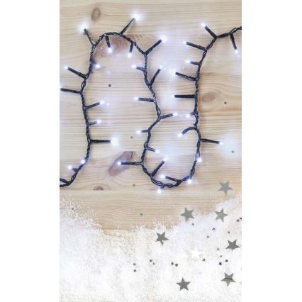 LED Екстериорни Коледни лампички 600xLED/17м IP44 студено бяло