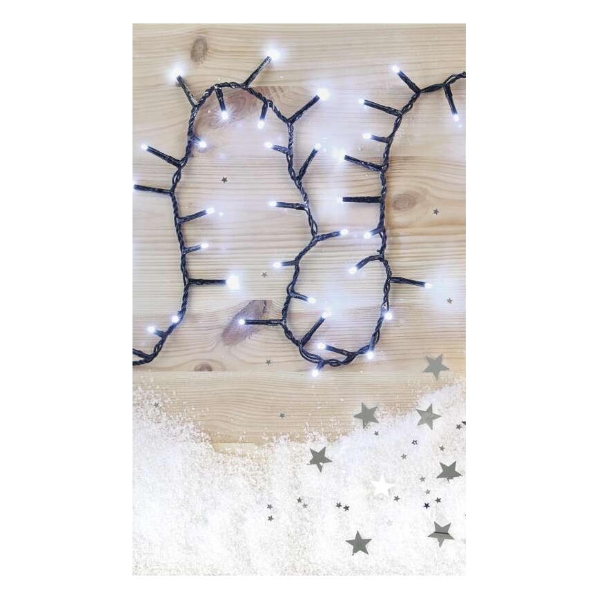 LED Екстериорни Коледни лампички 600xLED/17м IP44 студено бяло