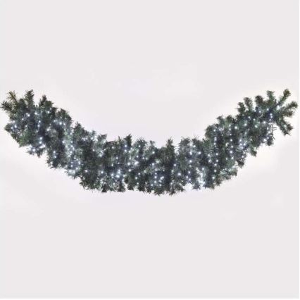 LED Екстериорни Коледни лампички 600xLED/17м IP44 студено бяло