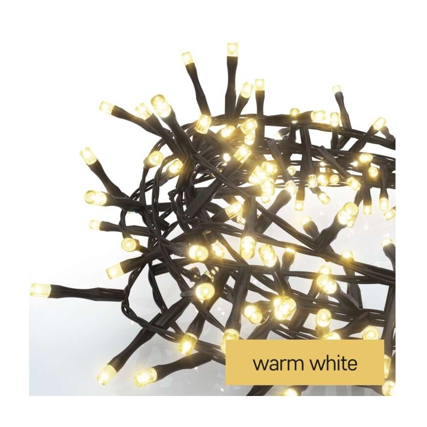 LED Екстериорни Коледни лампички 600xLED/17м IP44 топло бяло