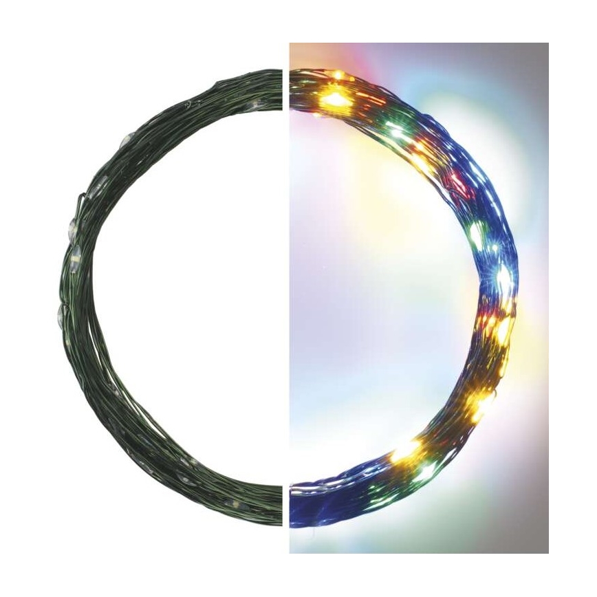 LED Екстериорни Коледни лампички 75xLED/12,5м IP44 многоцветни