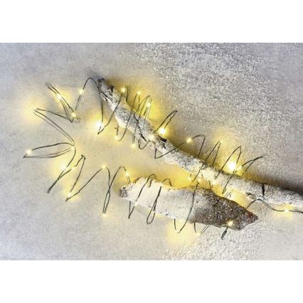 LED Екстериорни Коледни лампички 75xLED/12,5м IP44 топло бяло
