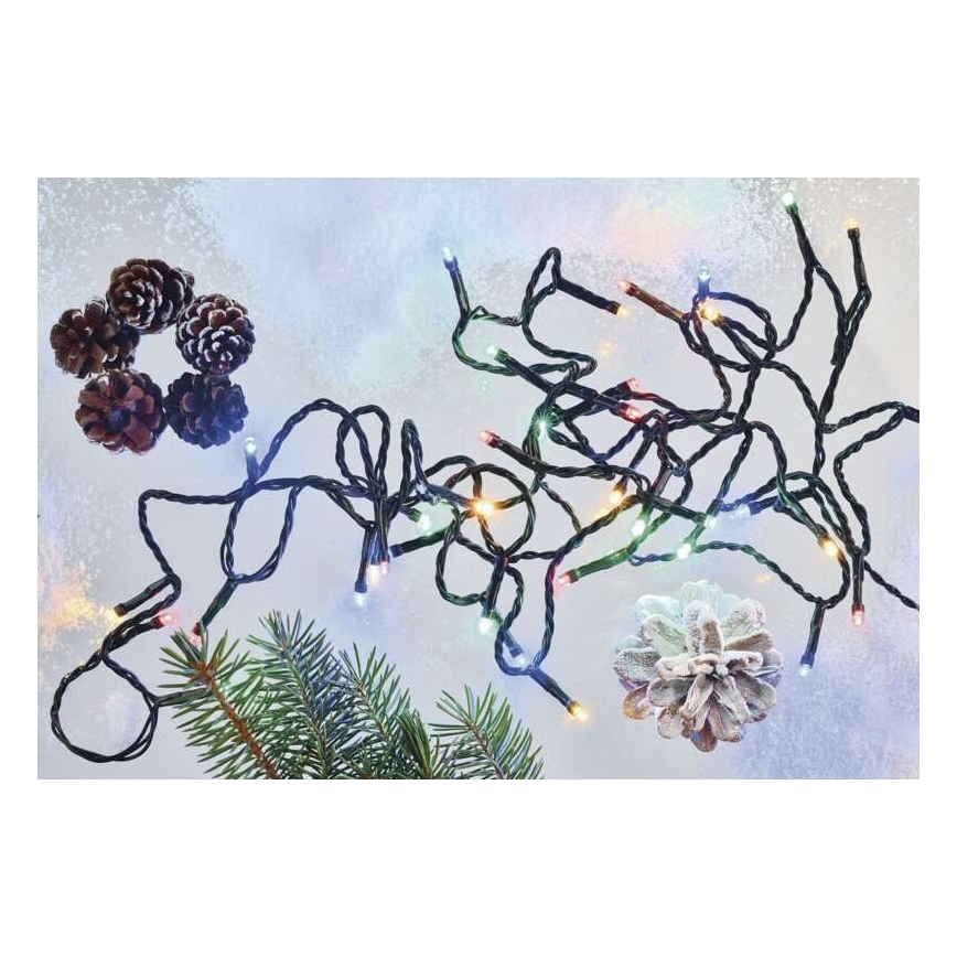 LED Екстериорни Коледни лампички 80xLED/13м IP44 многоцветни