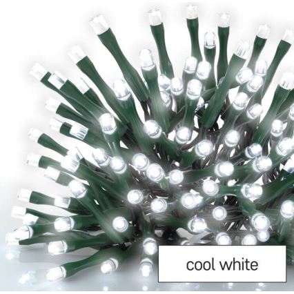 LED Екстериорни Коледни лампички 80xLED/13м IP44 студено бяло