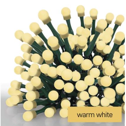 LED Екстериорни Коледни лампички 80xLED/13м IP44 топло бели