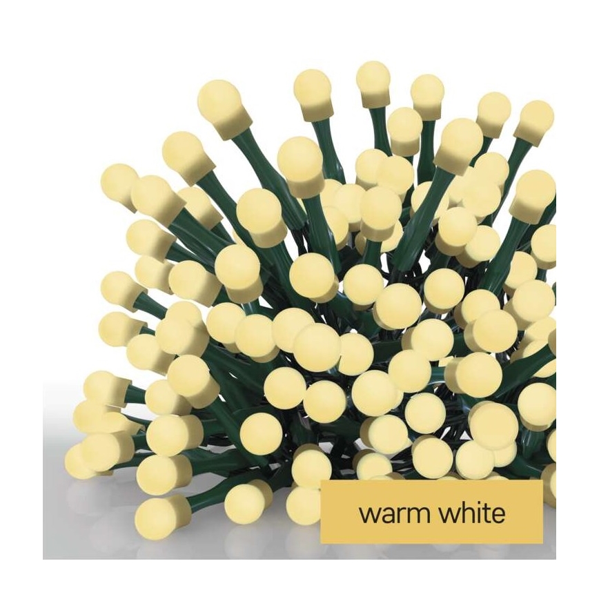 LED Екстериорни Коледни лампички 80xLED/13м IP44 топло бели