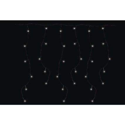 LED Екстериорни Коледни лампички CHAIN 180xLED/8 функции 8м IP44 студено бели