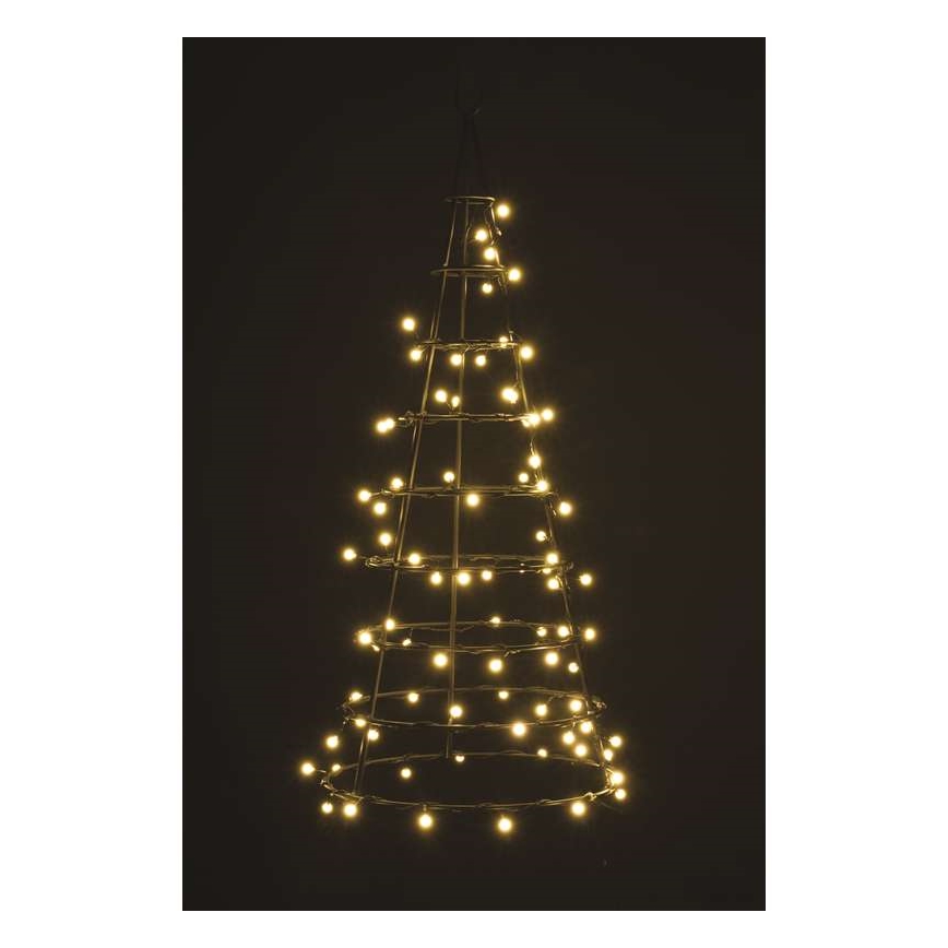 LED Екстериорни Коледни лампички CHAIN 80xLED 13м IP44 топло бяло