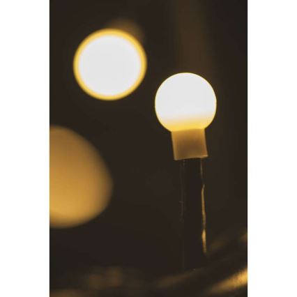 LED Екстериорни Коледни лампички CHAIN 80xLED 13м IP44 топло бяло