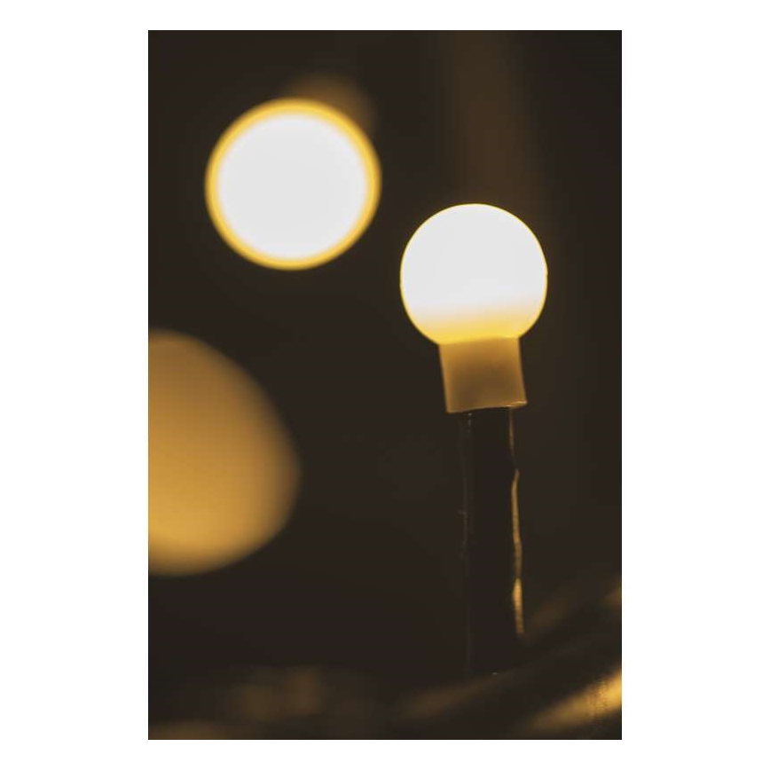 LED Екстериорни Коледни лампички CHAIN 80xLED 13м IP44 топло бяло